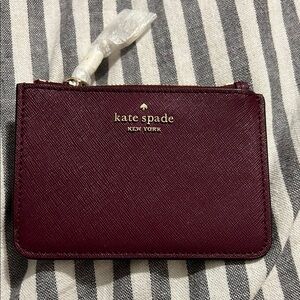 Kate Spade Deep Red Card Holder
